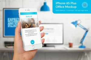 iPhone 6S Plus Office Mockup