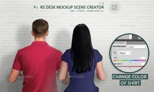 RS Desk Mockup Scene Creator