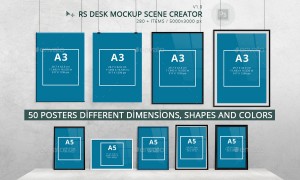 RS Desk Mockup Scene Creator