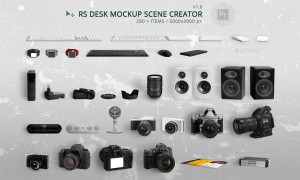 RS Desk Mockup Scene Creator