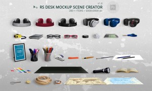 RS Desk Mockup Scene Creator