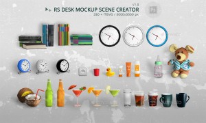 RS Desk Mockup Scene Creator