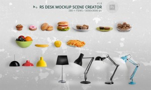 RS Desk Mockup Scene Creator