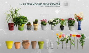 RS Desk Mockup Scene Creator