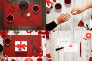 valentines day mockup scene creator