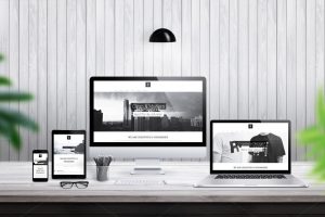 iMac, MacBook, iPad and iPhone responsive mockup