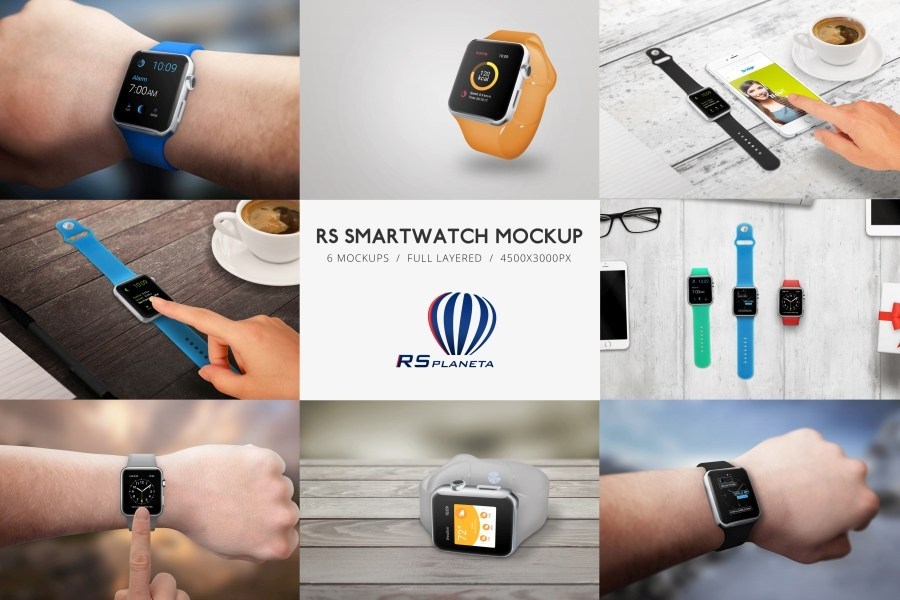 Apple Watch mockup RS Smartwatch Mockup