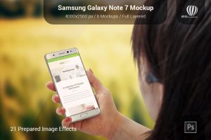 Samsung Galaxy Note 7 Mockup