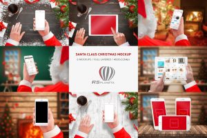 Santa Claus Christmas Mockup