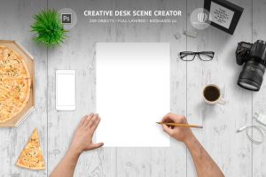 Creative Desk Scene Creator