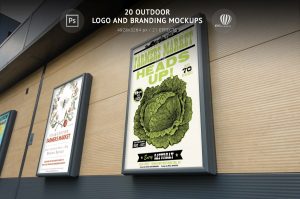 20 Outdoor Logo and Branding Mockups