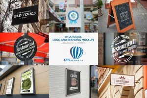 20 Outdoor Logo and Branding Mockups
