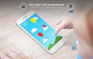 Kids Tablet and Phone Mockup