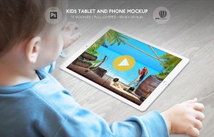 Kids Tablet and Phone Mockup