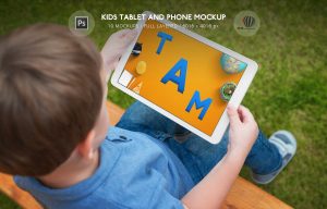 Kids Tablet and Phone Mockup
