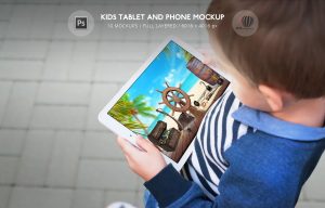 Kids Tablet and Phone Mockup