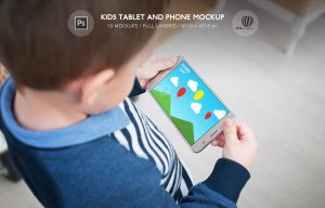 Kids Tablet and Phone Mockup