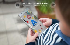 Kids Tablet and Phone Mockup
