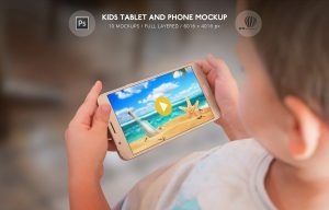 Kids Tablet and Phone Mockup