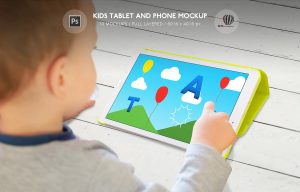 Kids Tablet and Phone Mockup