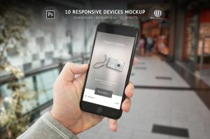 10 Responsive Devices Mockup