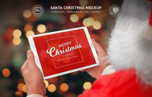 Santa Christmas Mockup