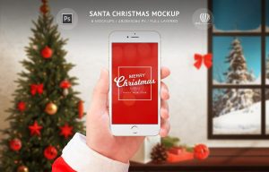 Santa Christmas Mockup