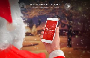 Santa Christmas Mockup