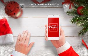 Santa Christmas Mockup