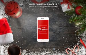 Santa Christmas Mockup