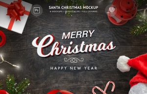Santa Christmas Mockup