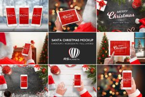 Santa Christmas Mockup