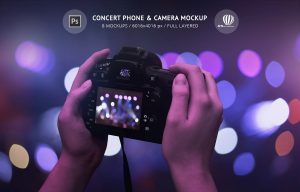 Concert Phone & Camera Mockup