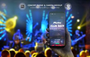 Concert Phone & Camera Mockup