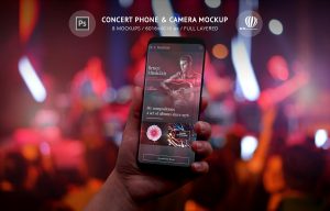 Concert Phone & Camera Mockup