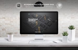 Responsive Mockup Designer Desk