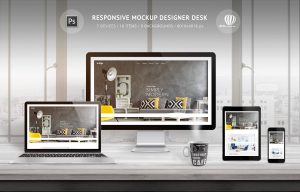 Responsive Mockup Designer Desk