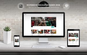 Responsive Mockup Designer Desk