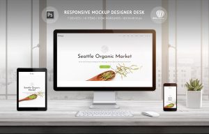 Responsive Mockup Designer Desk