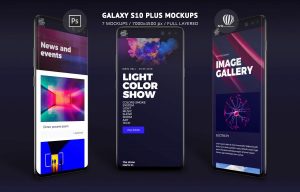 Galaxy S10 Plus Mockups