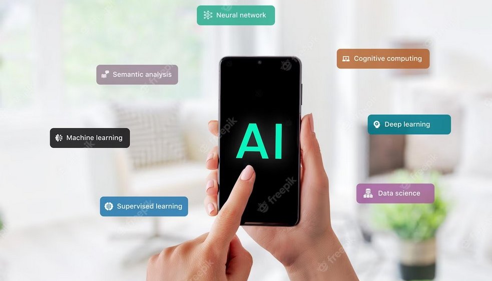 Smart phone, showcasing the use of AI technology
