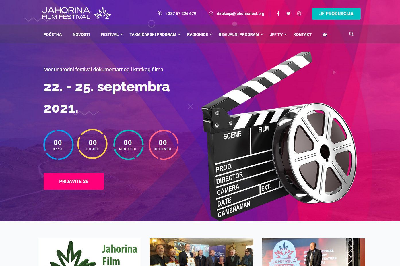 Jahorina Film Festival web site