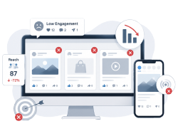 Low Engagement & Reach Low Engagement & Reach